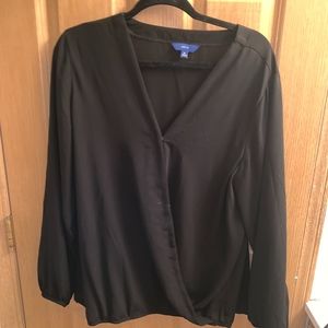 Black Top, Blouse, Shirt